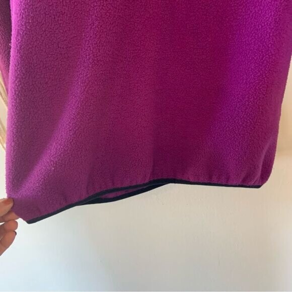 PATAGONIA Snap-T Synchilla Fleece Pullover Purple Girl’s Size XL 14 - Picture 6 of 14